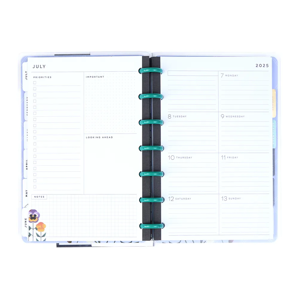 2025 Radiant Garden Planner - Mini Dashboard Layout - 12 Months