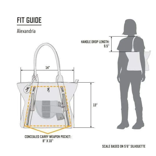 Alexandria Lockable Browning Tote