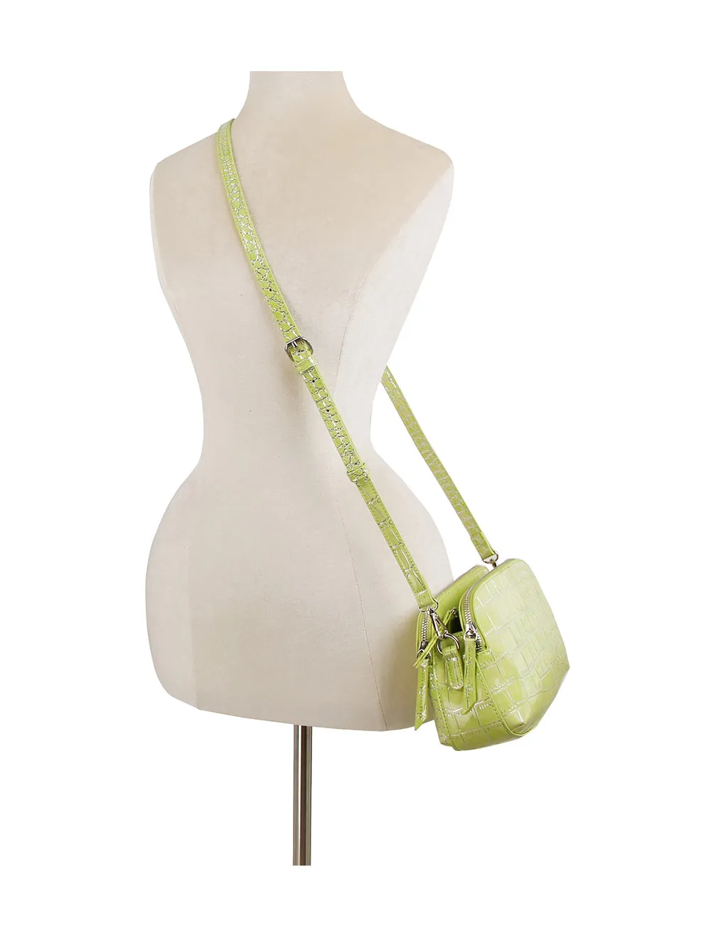 Alligator Embossed Crossbody Sling