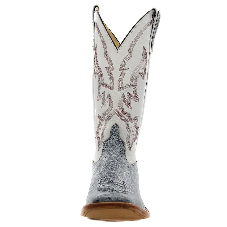 Anderson Bean Exclusive Black Rio Smooth Ostrich Men's Boot