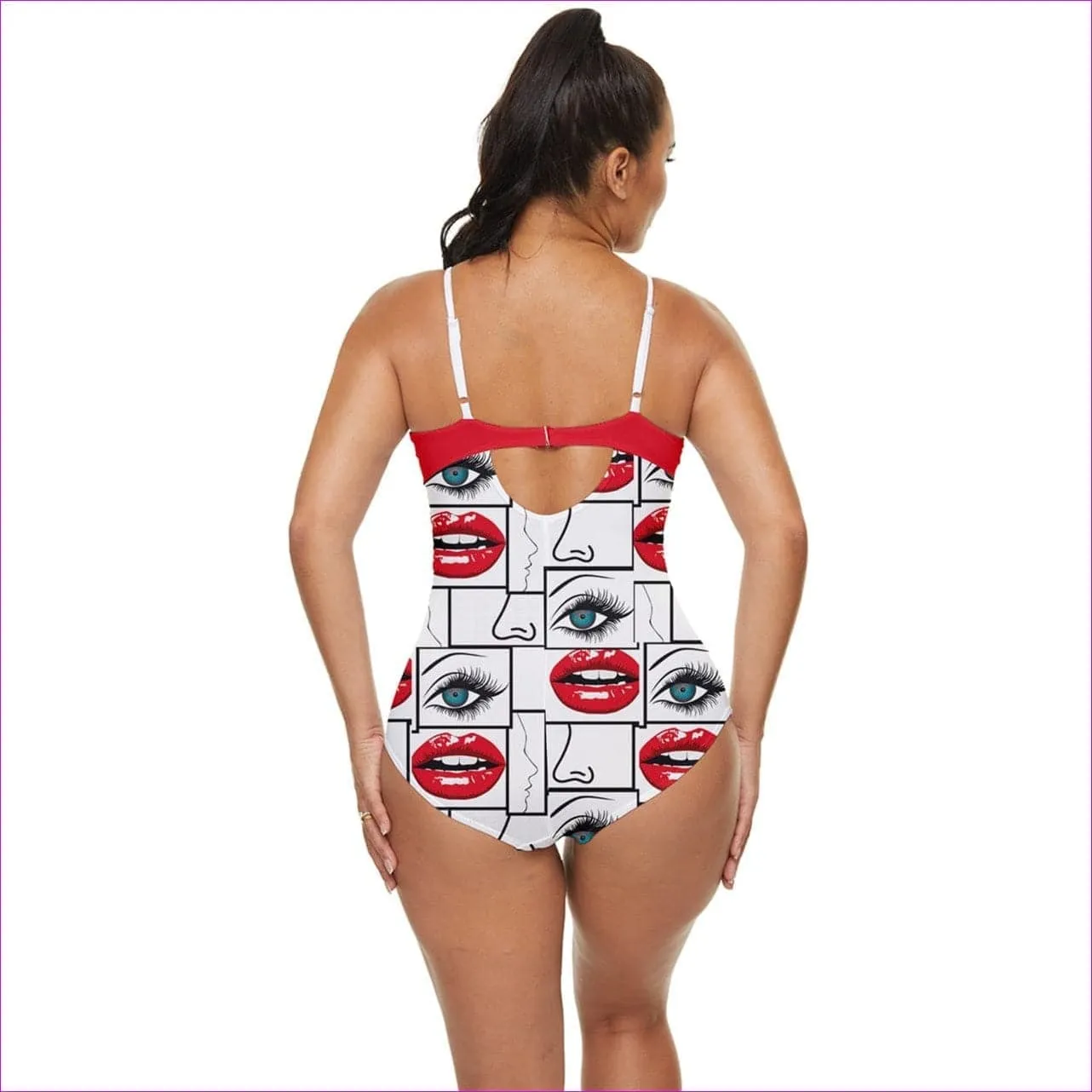 Attributes Retro Full Coverage One Piece Swimsuit
