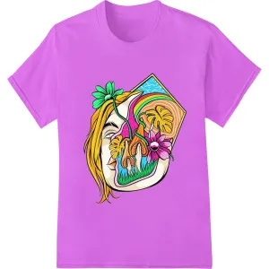 Blooming Abstract: Vibrant Floral Burst DTF Print Transfer