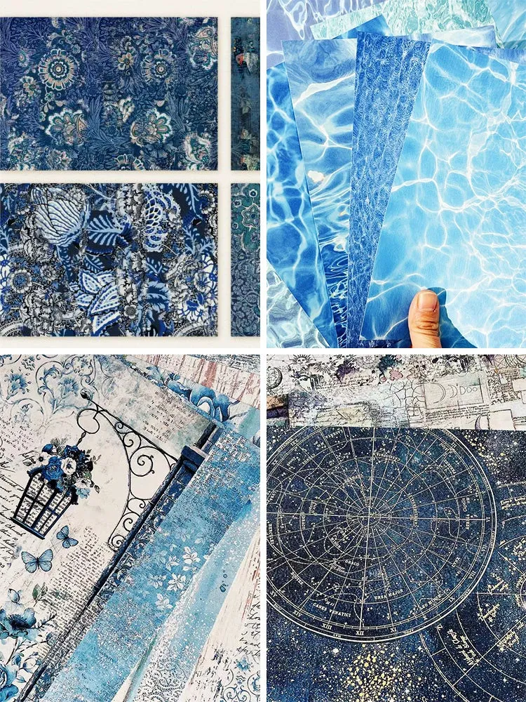 Blue Tones Junk Journal Collection