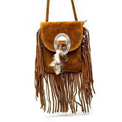 Bohemian Crossbody Fringe, boho Tassel Suede Vintage Bag