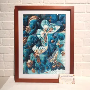 Butterfly Diamond Art with Wooden Frame