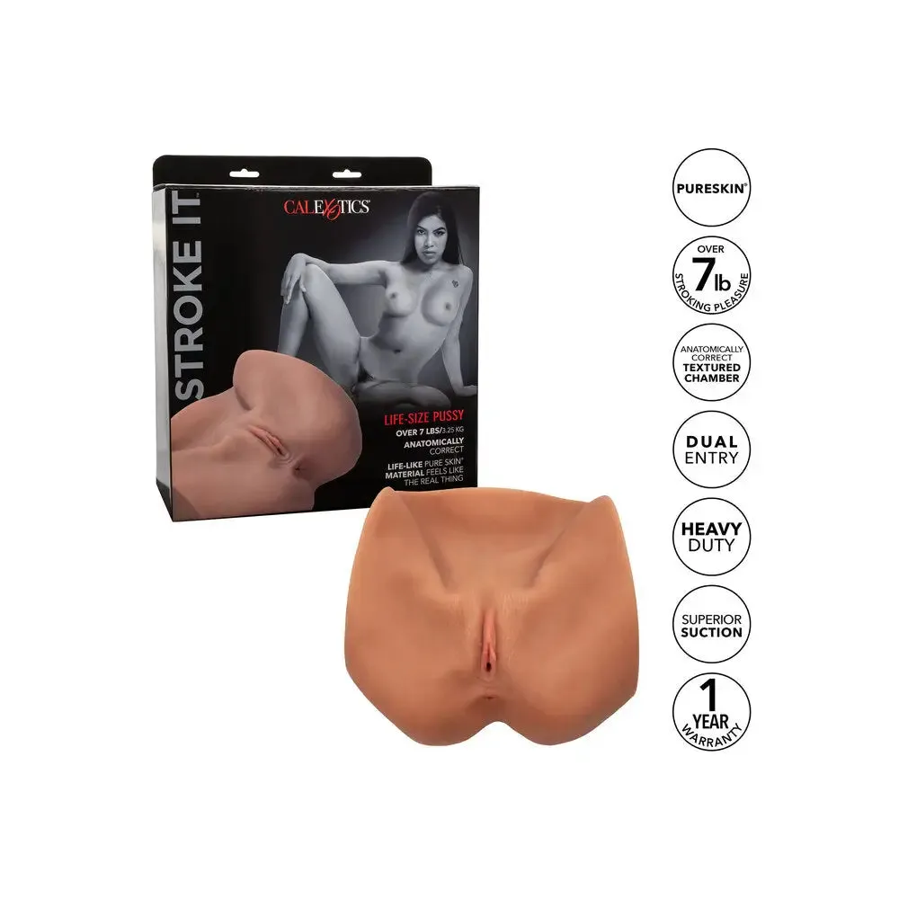 California Exotic Flesh Brown Realistic Vagina and Ass Male Masturbator