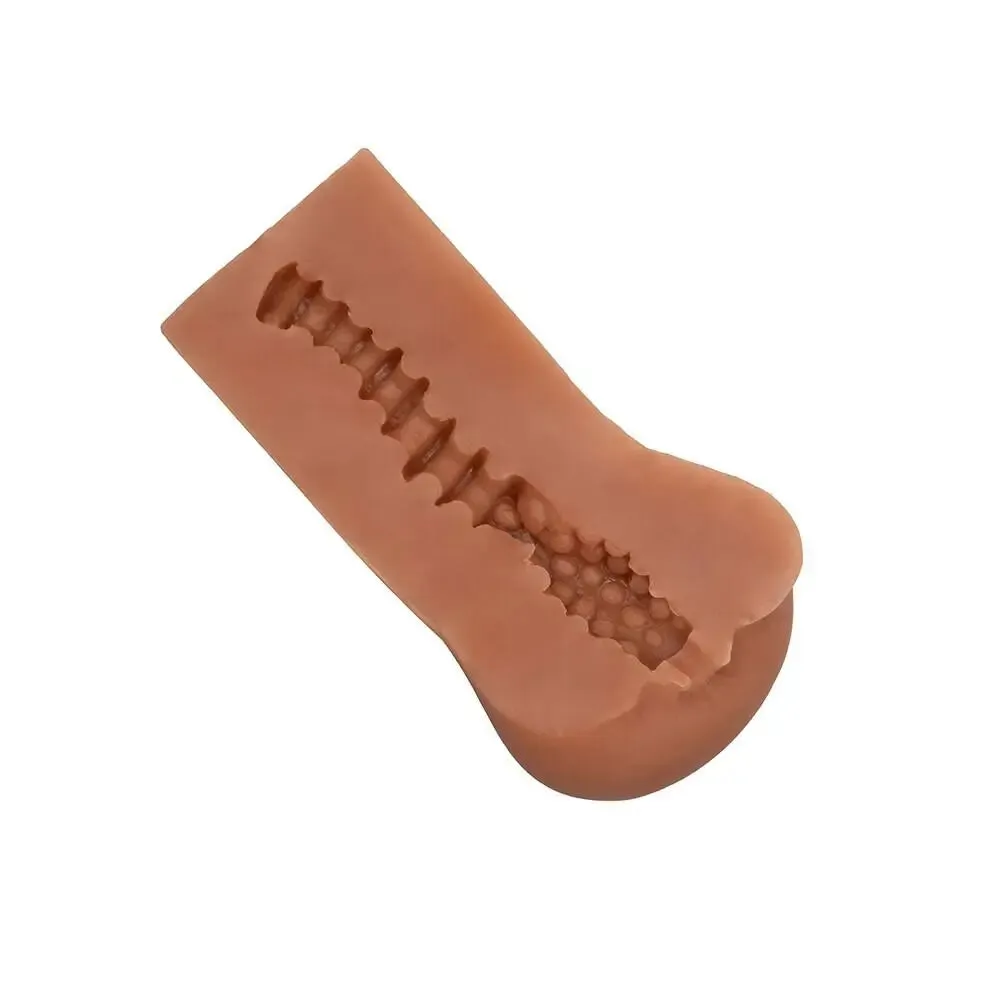 California Exotic Realistic Feel Flesh Brown Ass Masturbator for Him