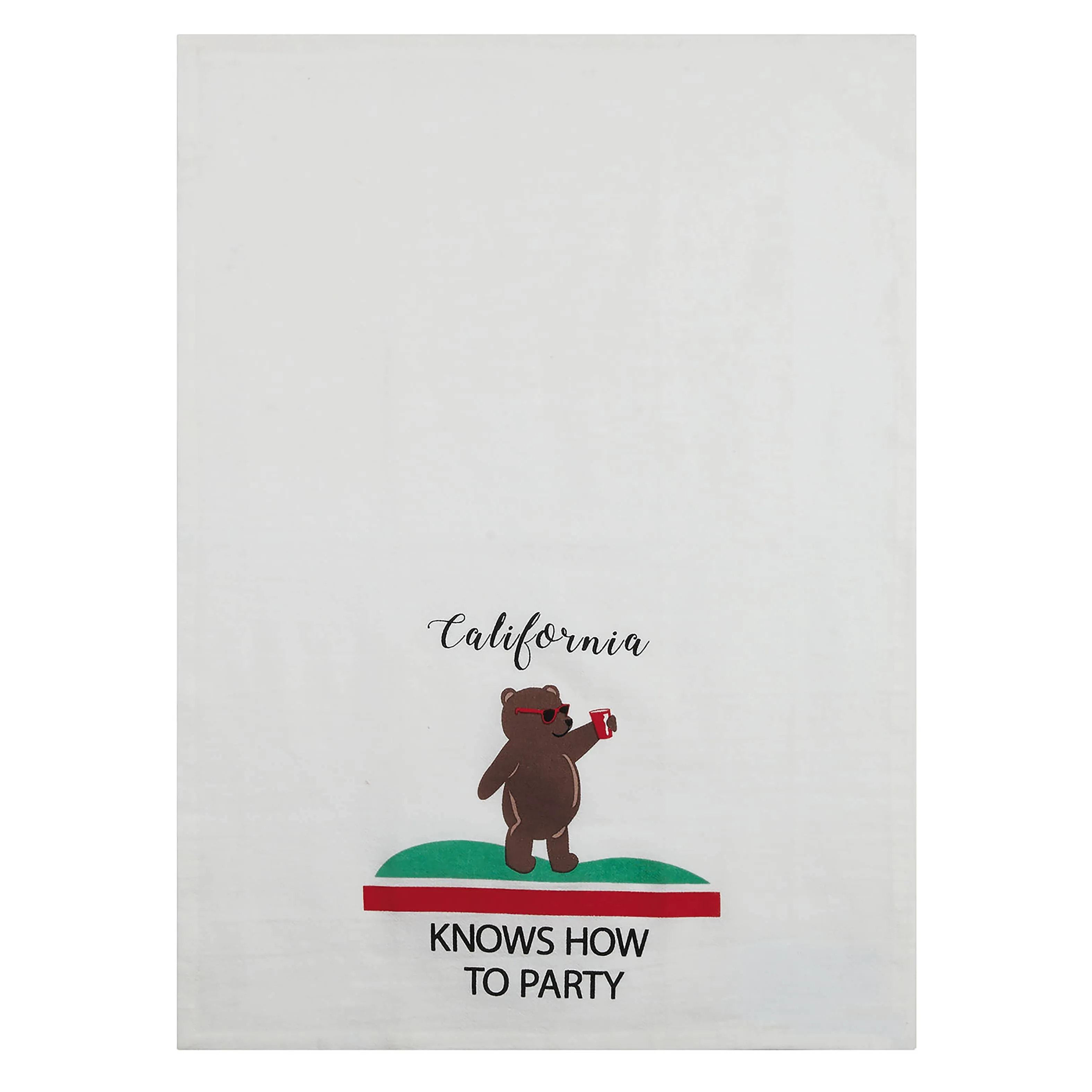 CALIFORNIA KNOWS HOW TO PARTY 🥤 Kitchen Tea Towel