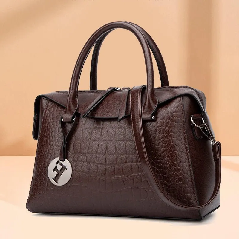 ChicGator Exquisite Leather Zipper Crossbody Shoulder Bag