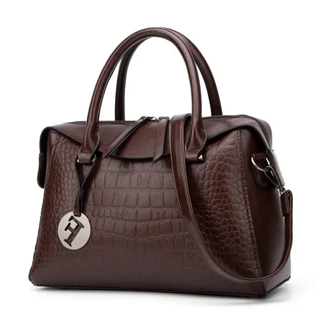 ChicGator Exquisite Leather Zipper Crossbody Shoulder Bag