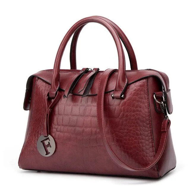 ChicGator Exquisite Leather Zipper Crossbody Shoulder Bag