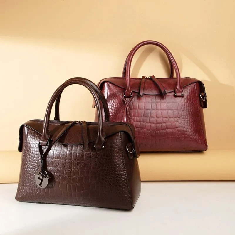 ChicGator Exquisite Leather Zipper Crossbody Shoulder Bag