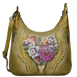 Convertible Slim Hobo With Crossbody Strap - 662
