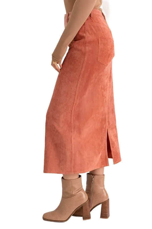 Cord Maxi Skirt