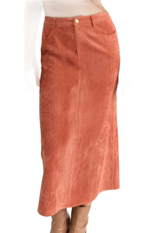 Cord Maxi Skirt