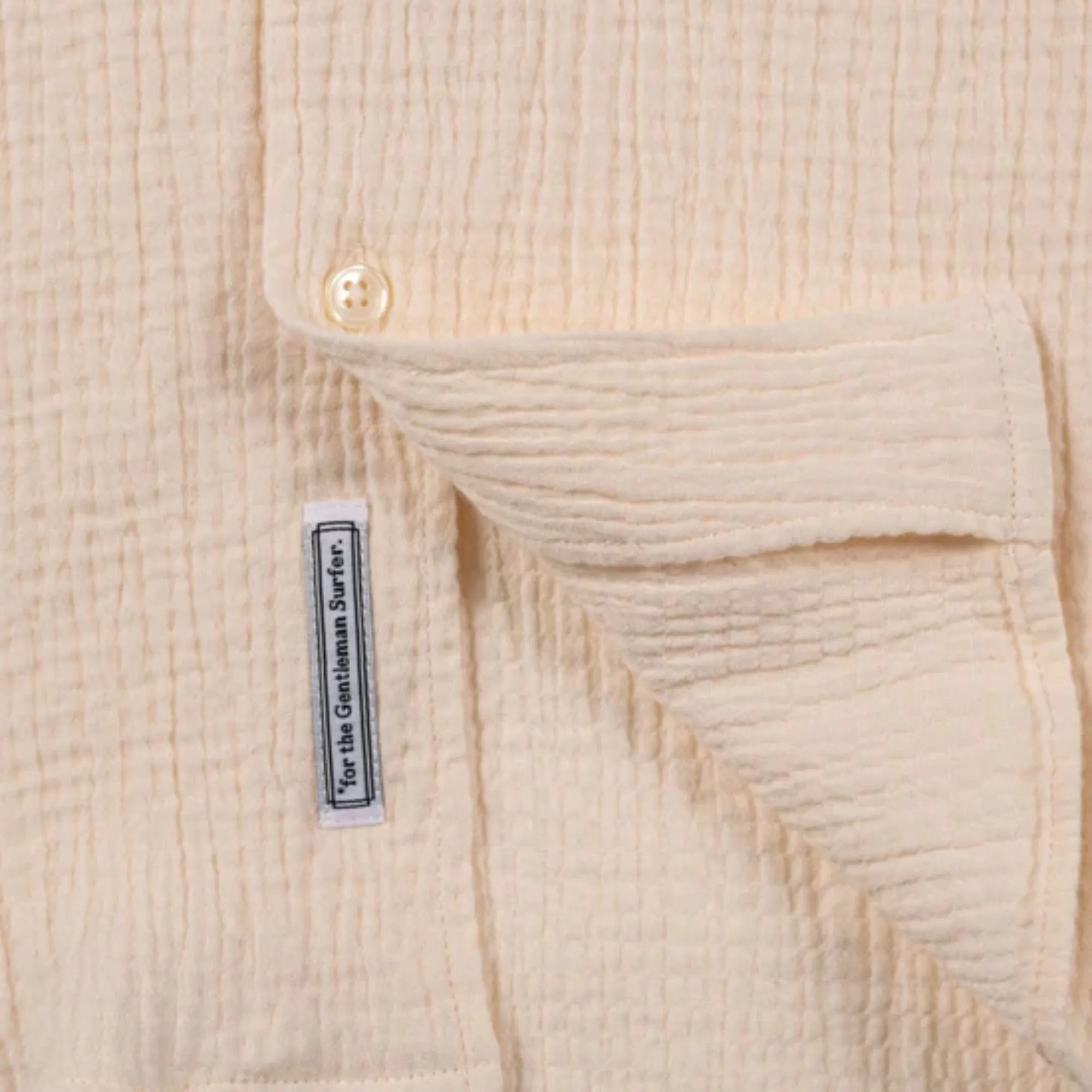 Cotton Gauze Cube-Neck Blouse
