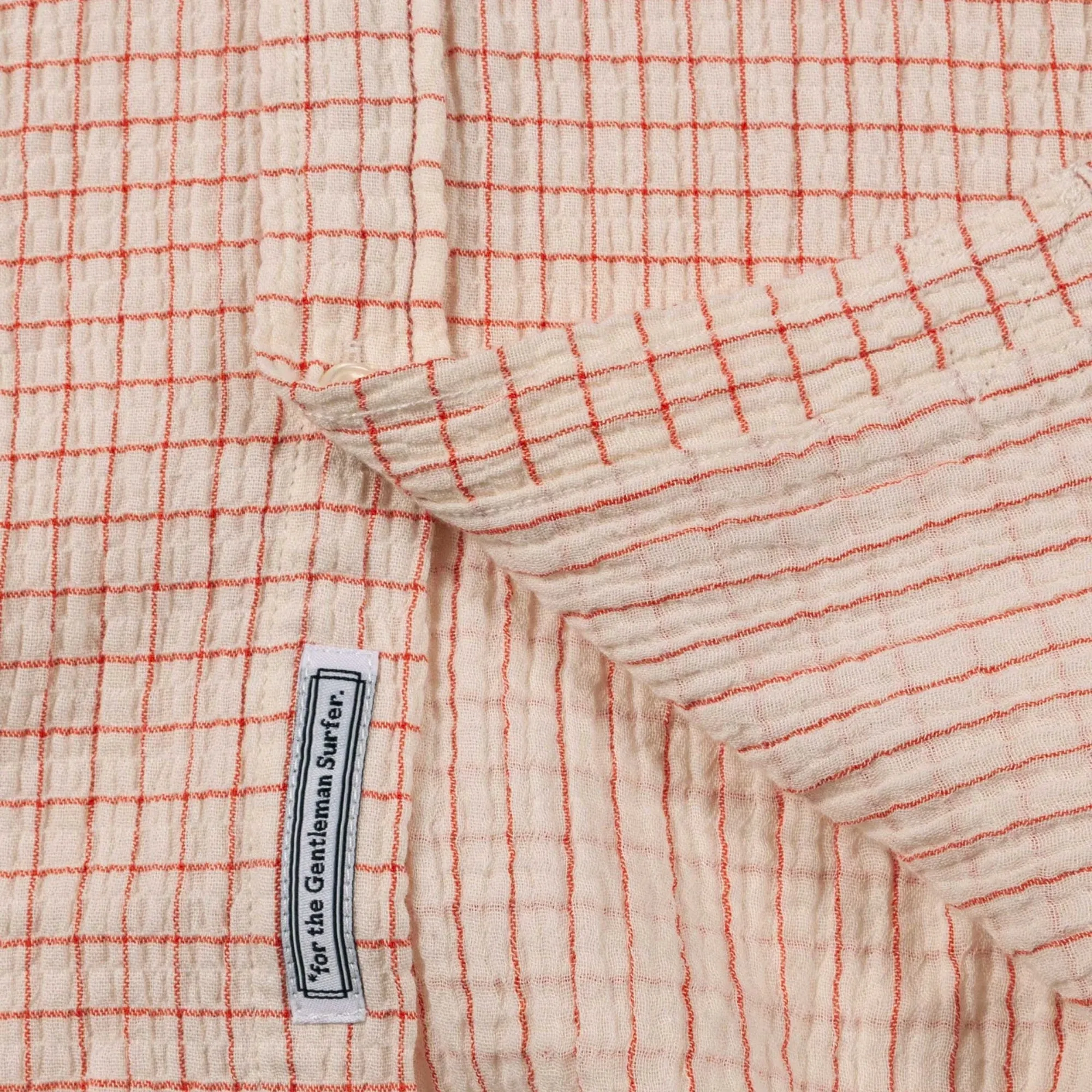 Cotton Gauze Cube-Neck Blouse