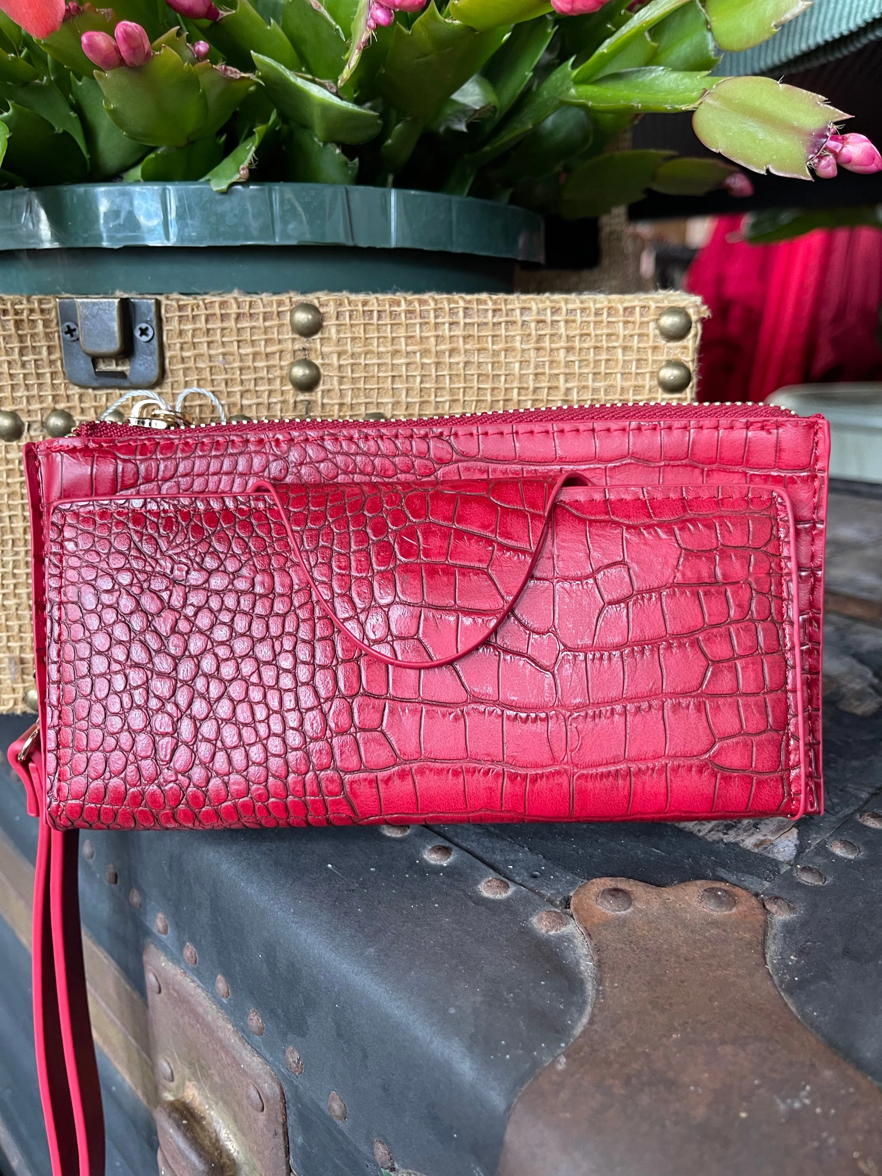 Crocodile Clutch Bag