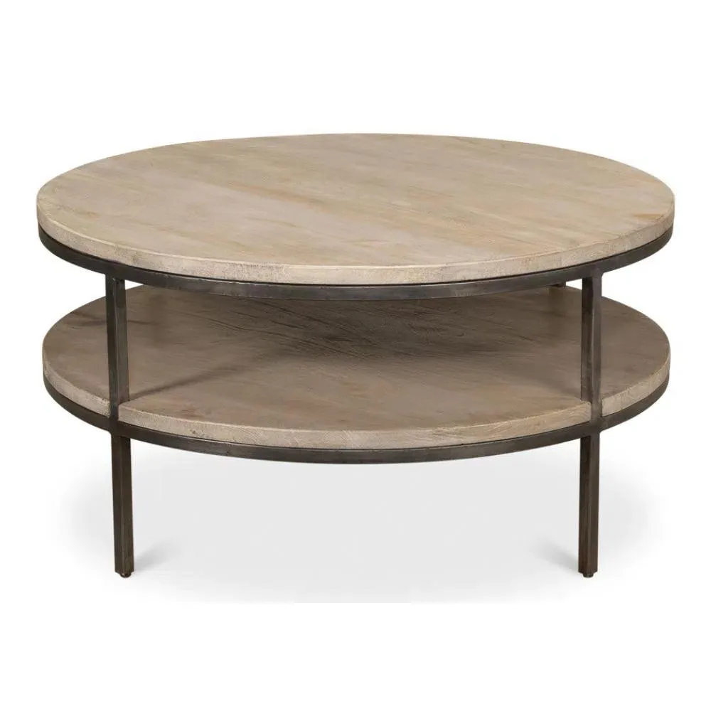 De Stiol Coffee Table Round With Storage Shelf