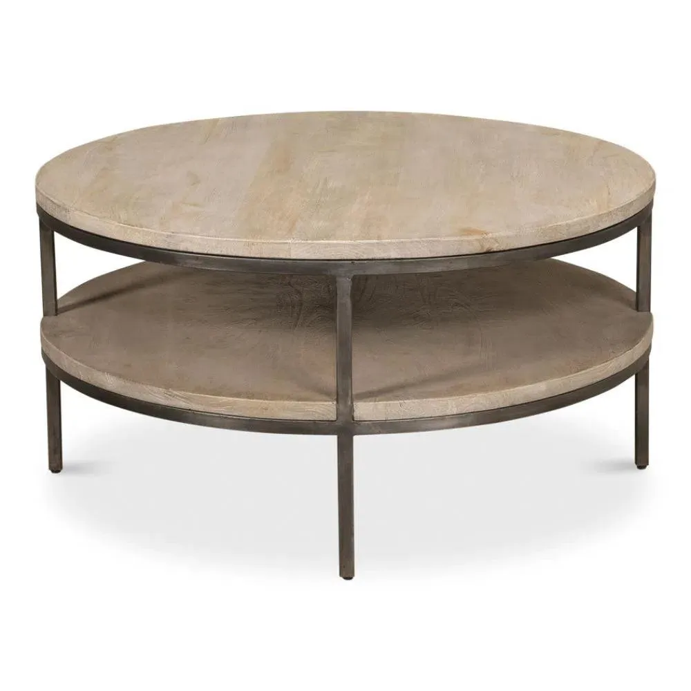 De Stiol Coffee Table Round With Storage Shelf