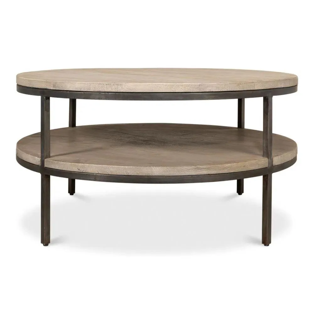 De Stiol Coffee Table Round With Storage Shelf