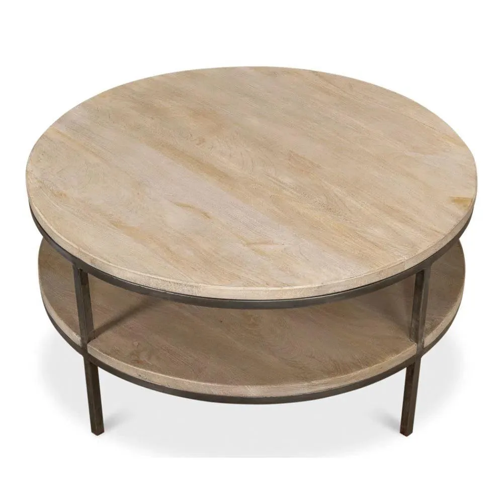 De Stiol Coffee Table Round With Storage Shelf