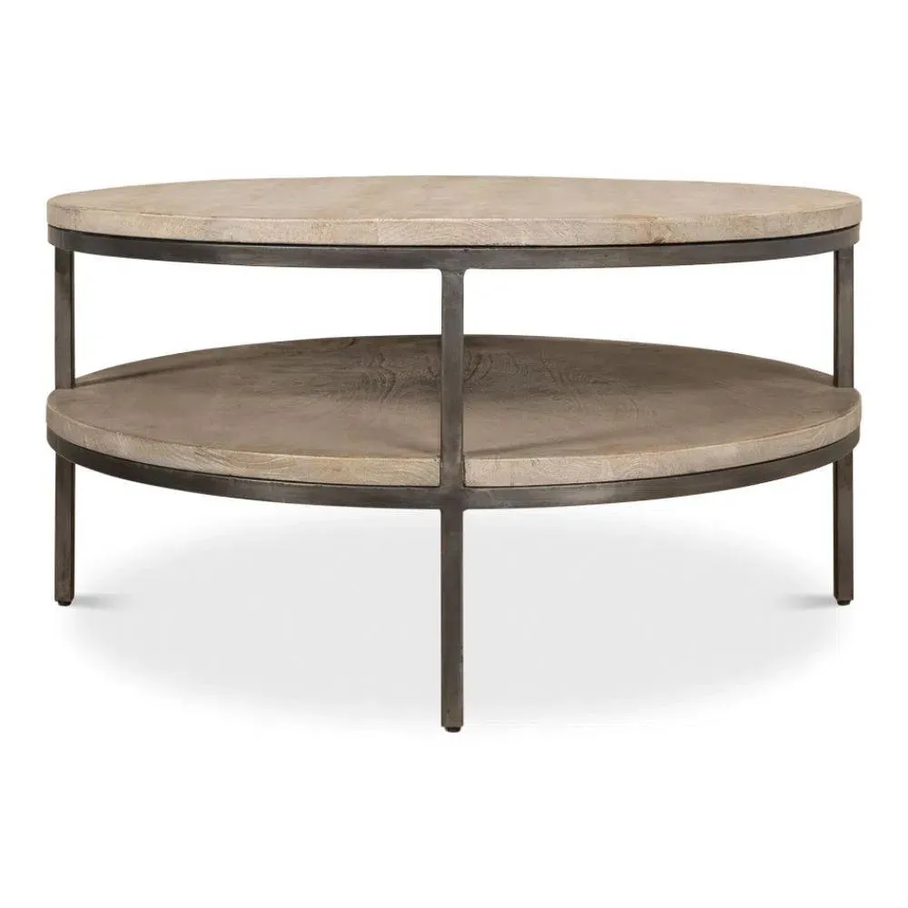 De Stiol Coffee Table Round With Storage Shelf