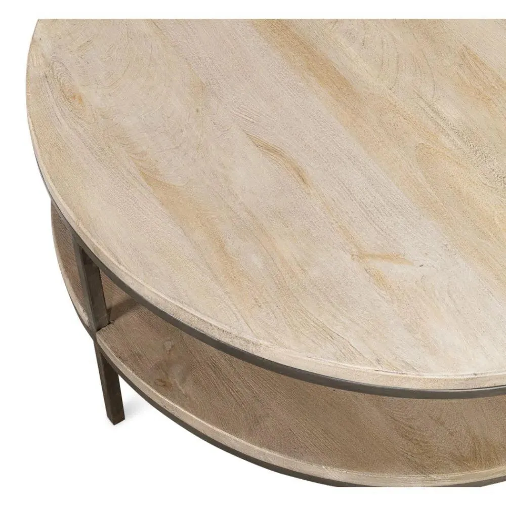 De Stiol Coffee Table Round With Storage Shelf