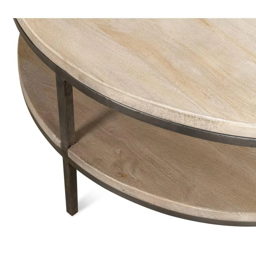 De Stiol Coffee Table Round With Storage Shelf