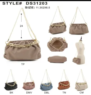 Faux Leather Pouch Bag