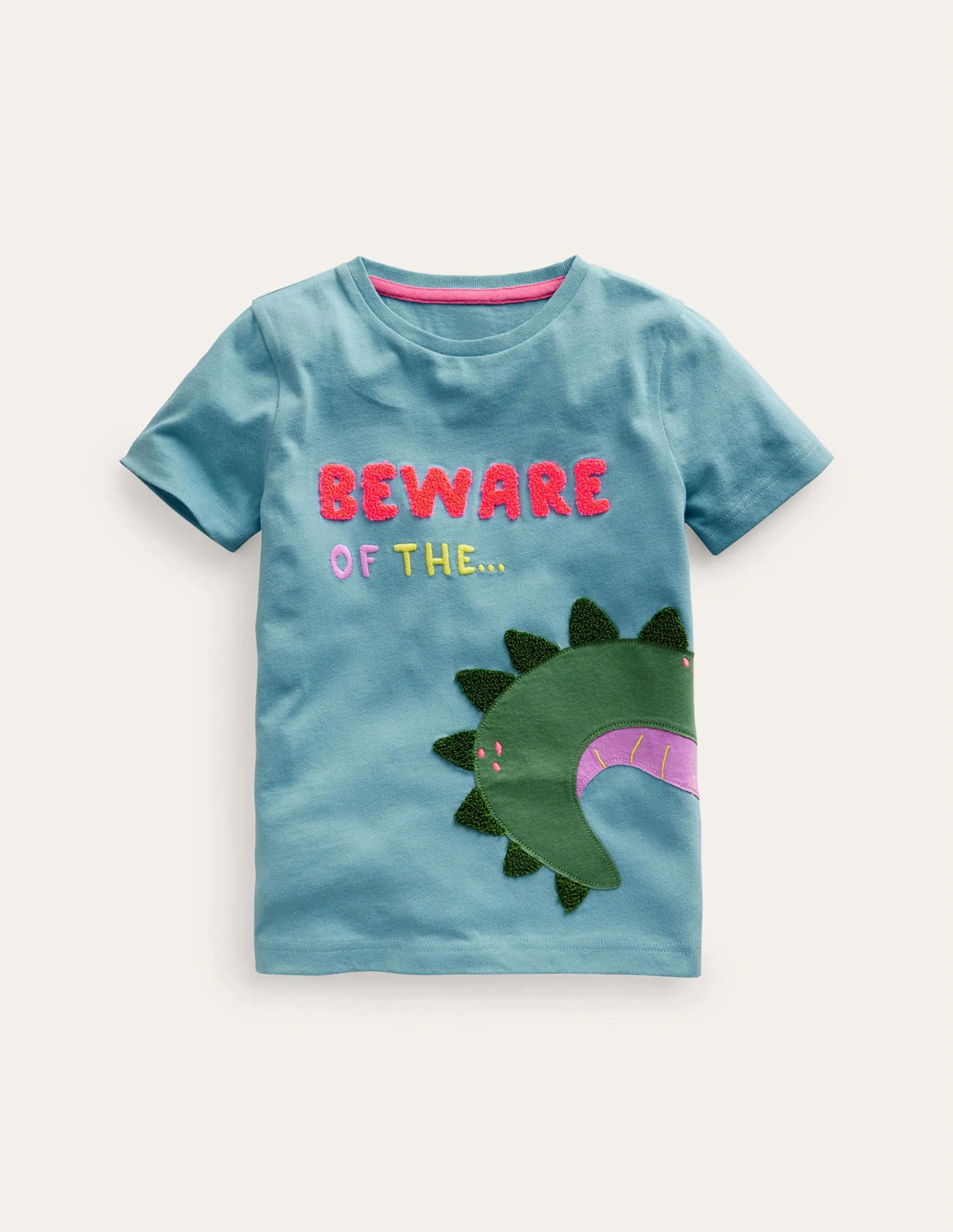 Front & Back Croc T-shirt-Duck Egg Blue Croc