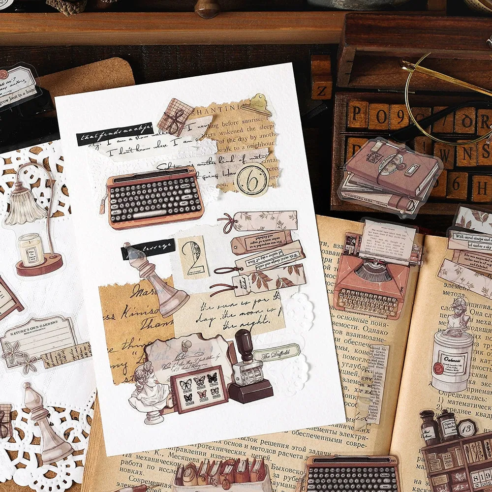 【Full set of 4 packs】 Nostalgic Life Story Sticker Set - Capture the Essence of Your Journey with Timeless Charm