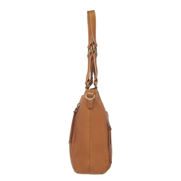 GTM Original BOHO Leather Shoulder to Crossbody Purse