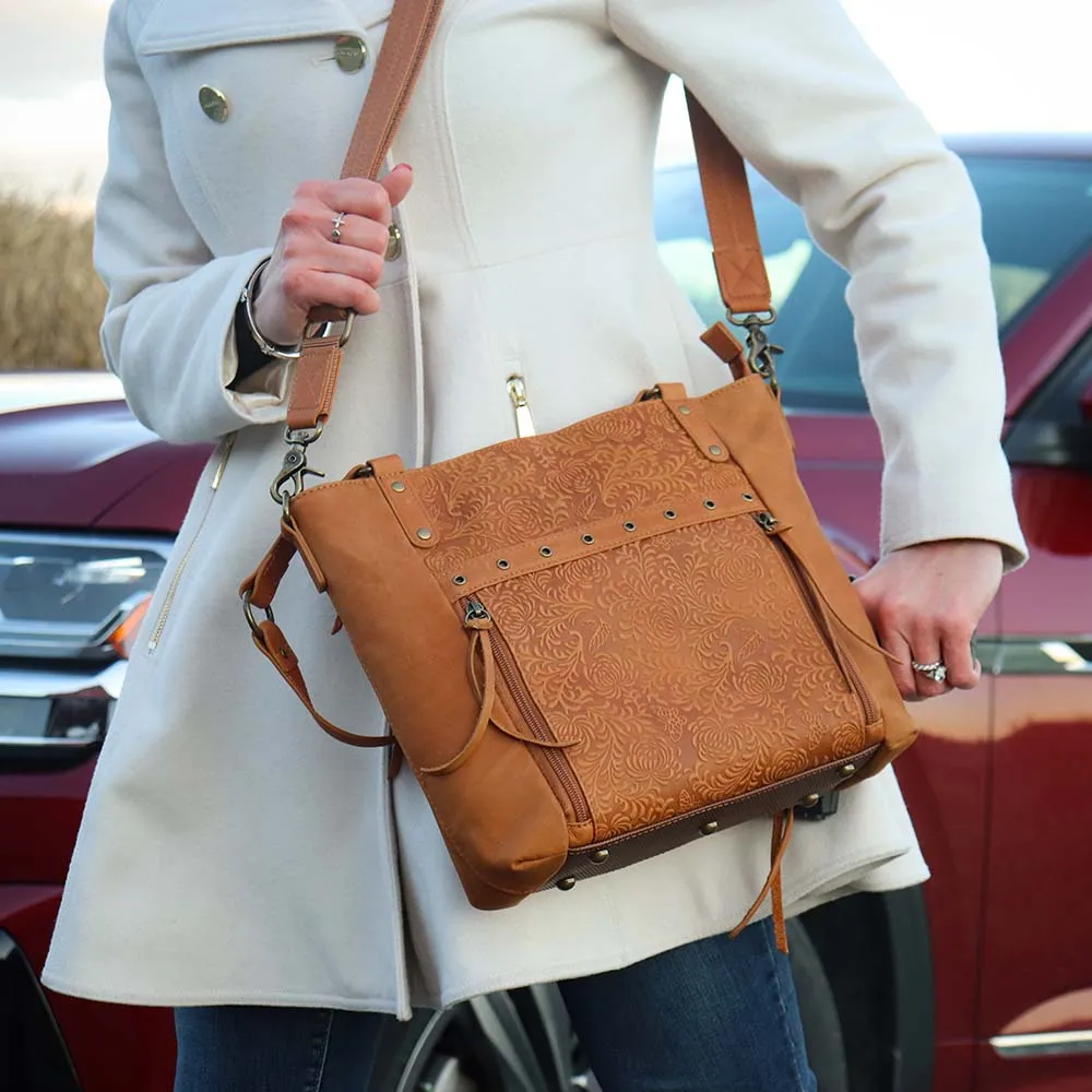 GTM Original BOHO Leather Shoulder to Crossbody Purse