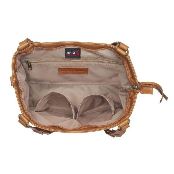 GTM Original BOHO Leather Shoulder to Crossbody Purse