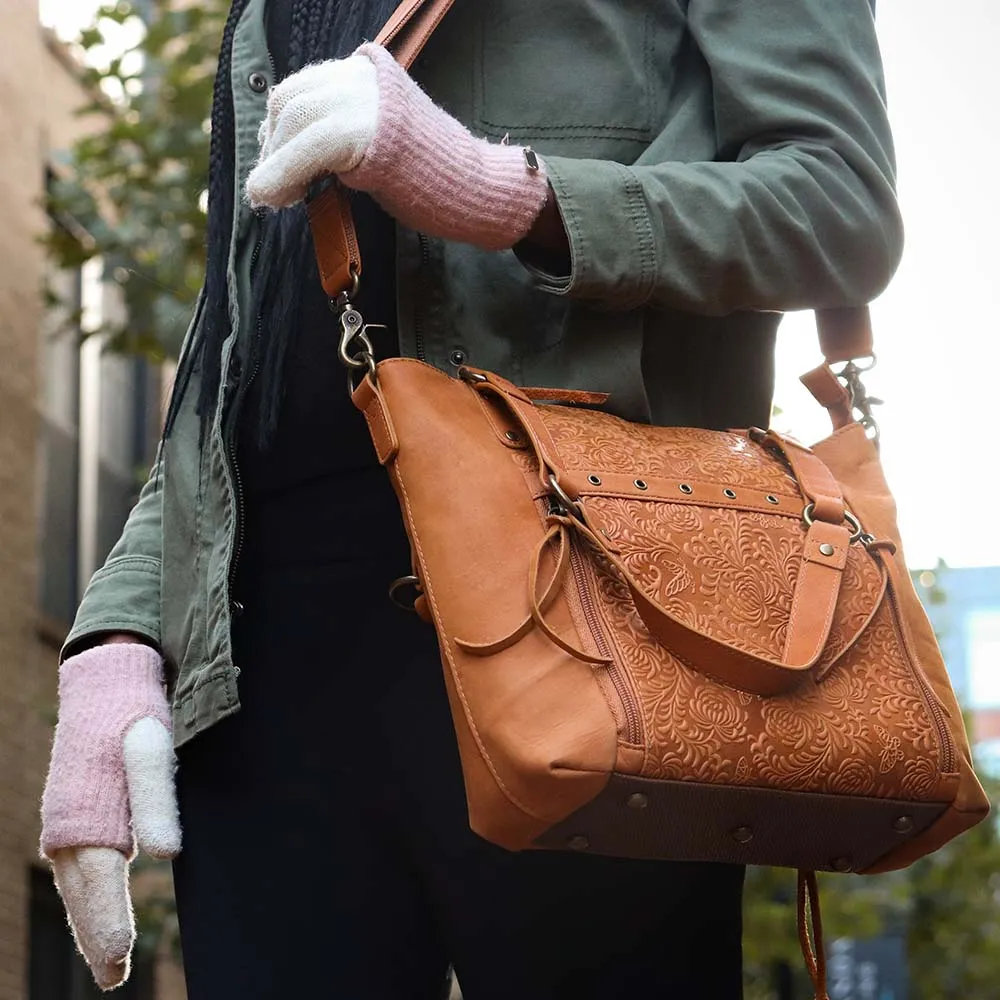GTM Original BOHO Leather Shoulder to Crossbody Purse