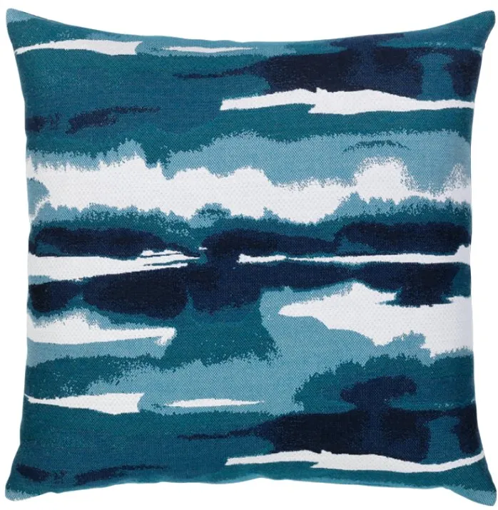 Impressionist Waters-Deep Sea Outdoor Pillows