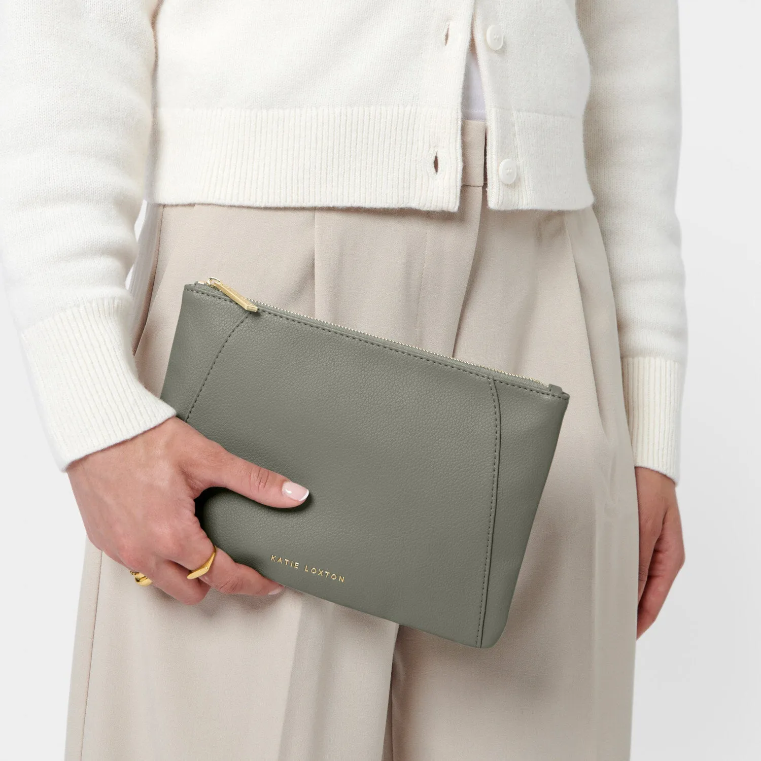 Katie Loxton Graphite Green Hana Pouch KLB3608