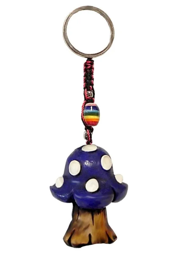 Keychain - Purple Mushroom