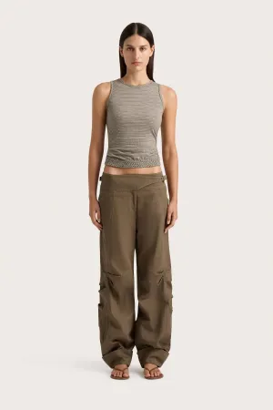 Maceio Top Walnut Stripe - Final Sale