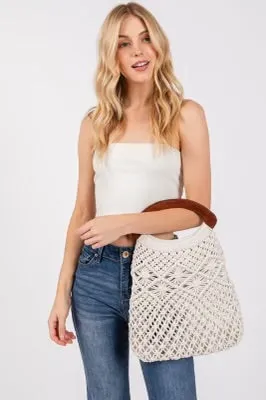 Macrame Hangbag | Khaki