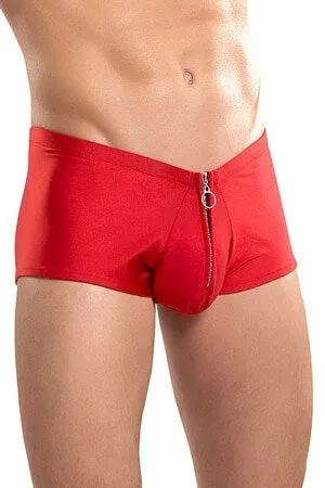 Mens Red Zipper Brief