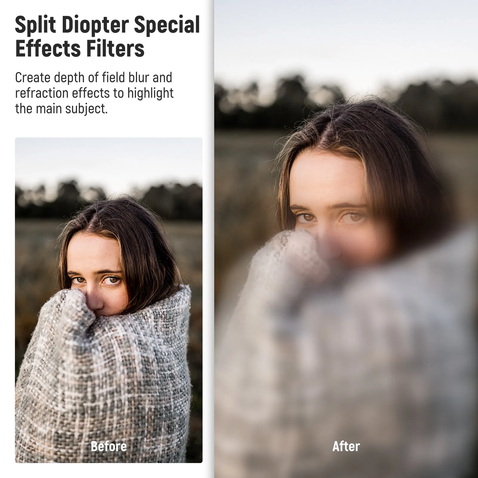 NEEWER FL-E5 79mm Split Diopter Effect Filter
