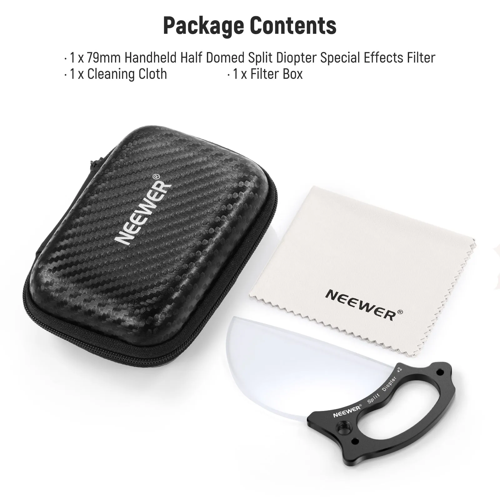 NEEWER FL-E5 79mm Split Diopter Effect Filter