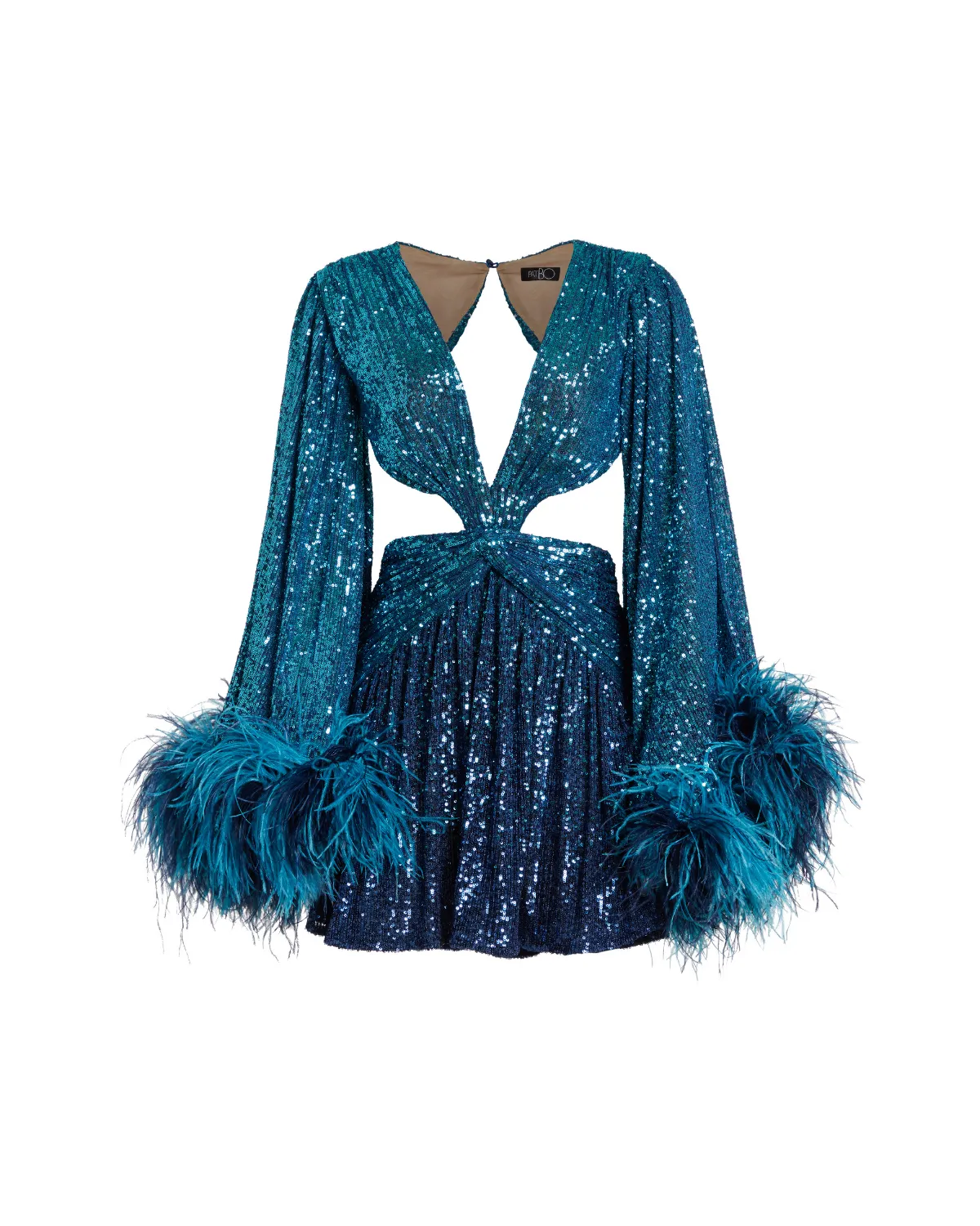 OMBRE SEQUIN MINI DRESS