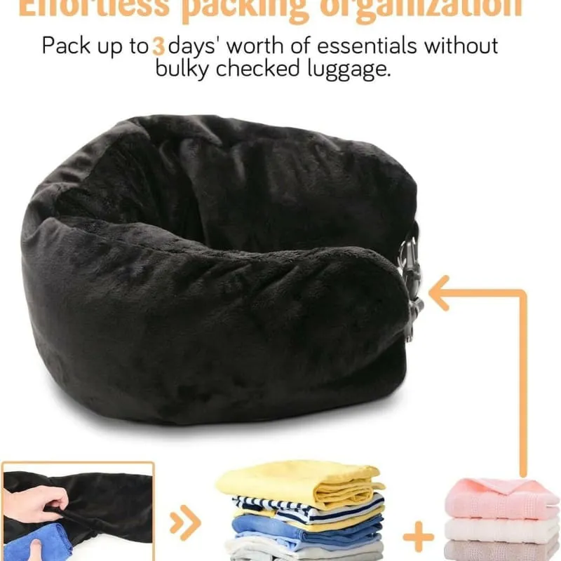 Portable Travel Pillow for Easy Packing and Excess Baggage Solutions