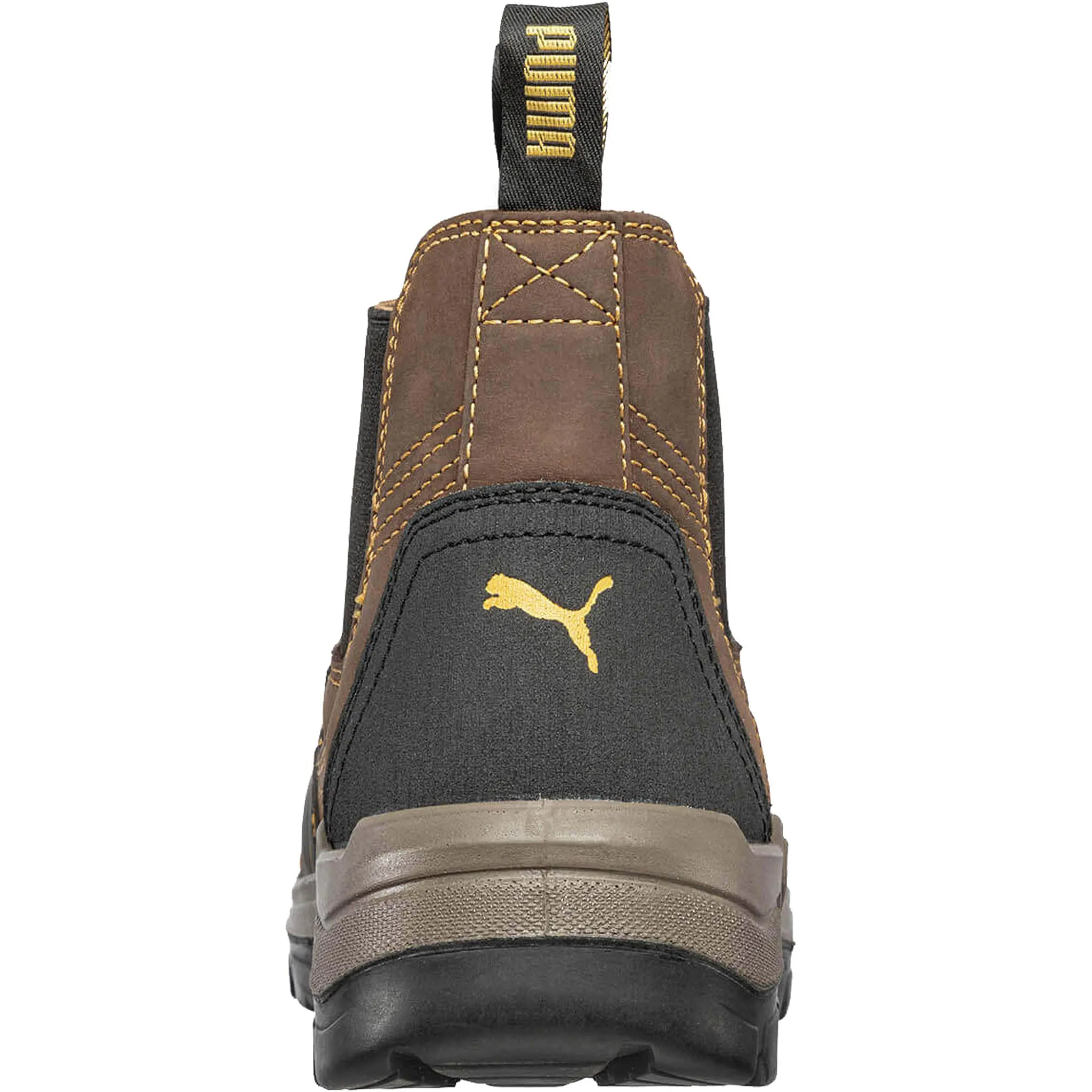 Puma Men's 630935 Tanami Double Gore Brown 6" Water Resistant Soft Toe Work Boots