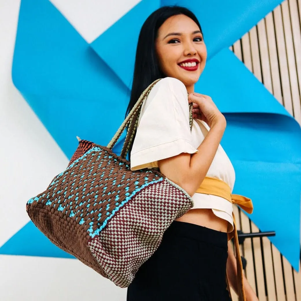 [Ready Today] Multi Weave Tote Large Santa Fe