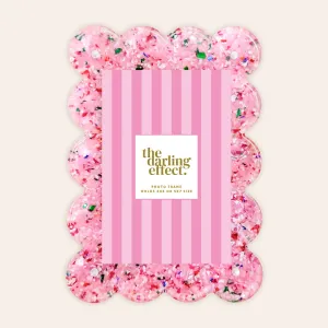 RECTANGLE SCALLOPED ACRYLIC FRAME