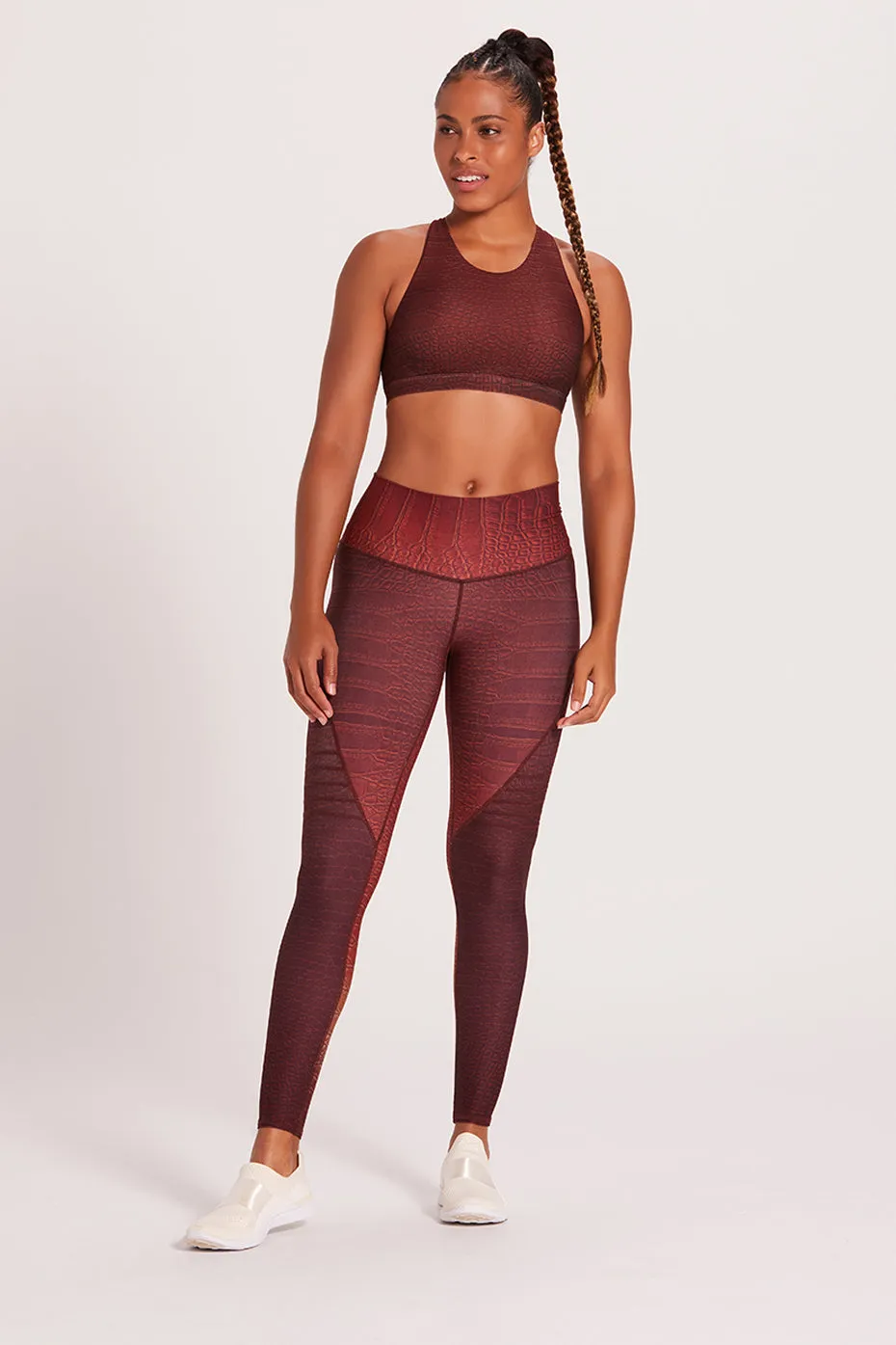 Slice Legging | Croc | Chocolate